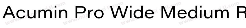 Acumin Pro Wide Medium Regular字体转换